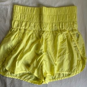 Free People Movement The Way Home Shorts, Lemon Verbena, Size Small